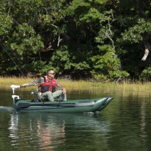 Sea Eagle 285fpb Inflatable FishSkiff - 2-Person, Motor Ready, Rod Holders, 10-Min Setup