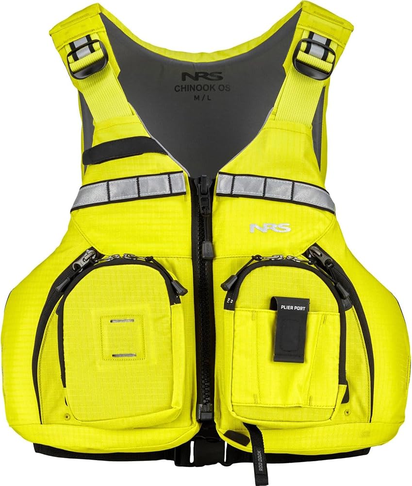 NRS Chinook OS Fishing PFD — Mesh Back Dual Pockets