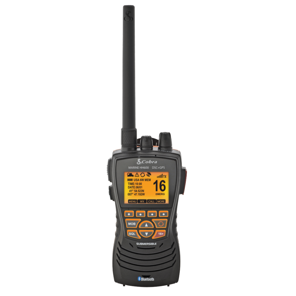 Cobra MR HH600 FLT BT Floating Handheld VHF Radio - Bluetooth, GPS, DSC